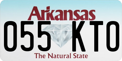 AR license plate 055KTO