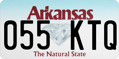 AR license plate 055KTQ