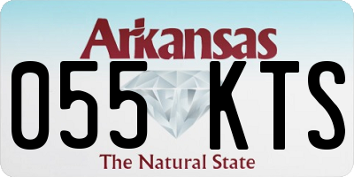 AR license plate 055KTS