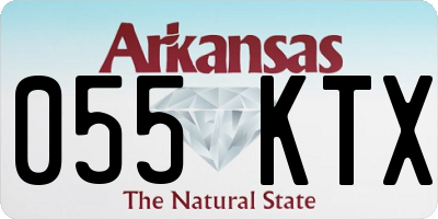 AR license plate 055KTX