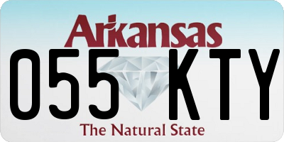 AR license plate 055KTY