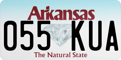 AR license plate 055KUA