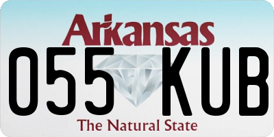 AR license plate 055KUB