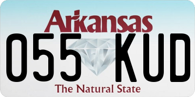 AR license plate 055KUD