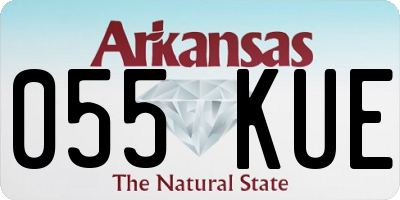 AR license plate 055KUE