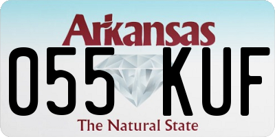 AR license plate 055KUF