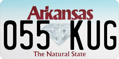 AR license plate 055KUG