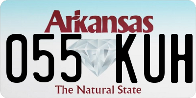 AR license plate 055KUH