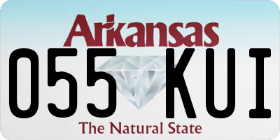 AR license plate 055KUI