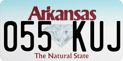 AR license plate 055KUJ