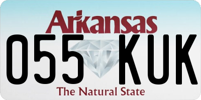 AR license plate 055KUK