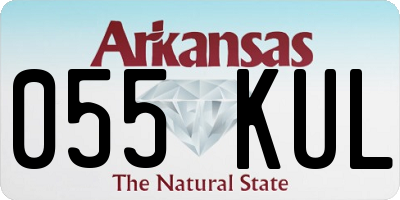 AR license plate 055KUL