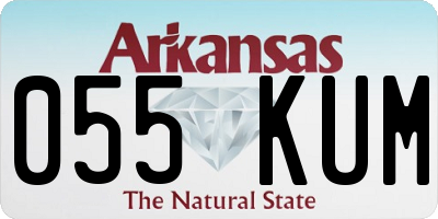 AR license plate 055KUM
