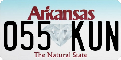 AR license plate 055KUN