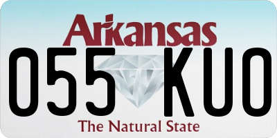 AR license plate 055KUO