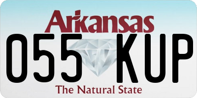 AR license plate 055KUP