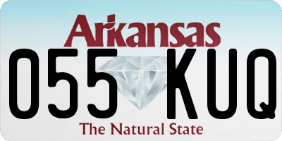 AR license plate 055KUQ