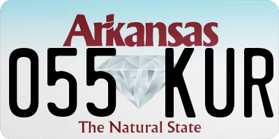 AR license plate 055KUR