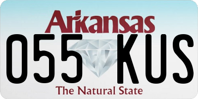 AR license plate 055KUS