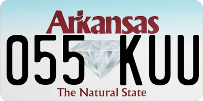 AR license plate 055KUU