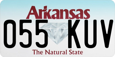 AR license plate 055KUV