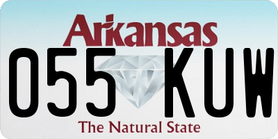 AR license plate 055KUW