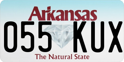 AR license plate 055KUX
