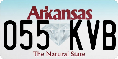 AR license plate 055KVB