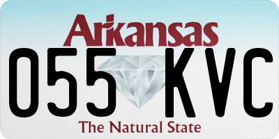 AR license plate 055KVC