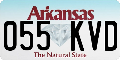 AR license plate 055KVD