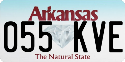 AR license plate 055KVE