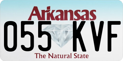 AR license plate 055KVF