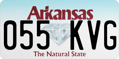 AR license plate 055KVG
