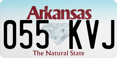 AR license plate 055KVJ