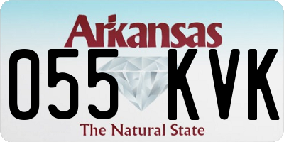 AR license plate 055KVK