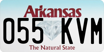 AR license plate 055KVM