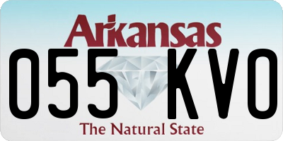 AR license plate 055KVO