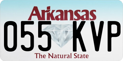 AR license plate 055KVP