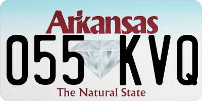 AR license plate 055KVQ