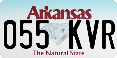 AR license plate 055KVR