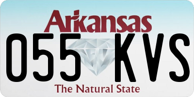 AR license plate 055KVS