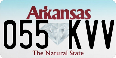 AR license plate 055KVV