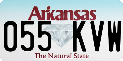 AR license plate 055KVW