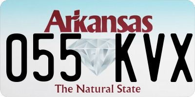 AR license plate 055KVX