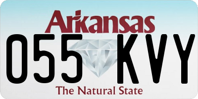 AR license plate 055KVY