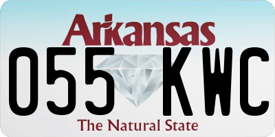 AR license plate 055KWC