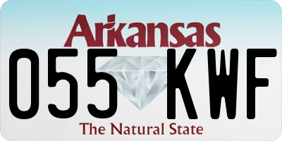AR license plate 055KWF
