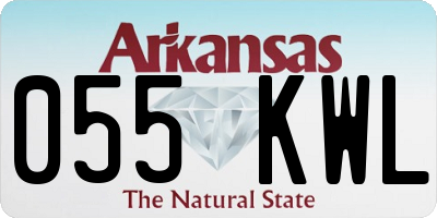 AR license plate 055KWL