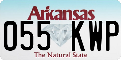 AR license plate 055KWP