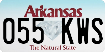 AR license plate 055KWS